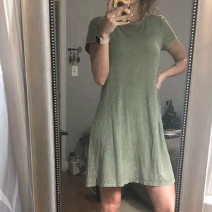 Olive Green T-Shirt Dress